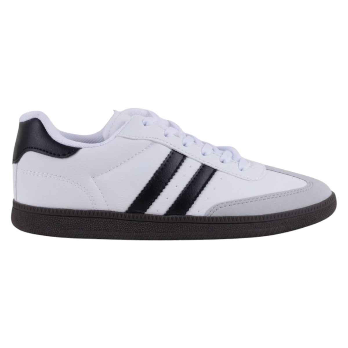 Foto 2 | Tenis Con Cordones Exterior Piel Vegana Color Blanco Para Mujer De Rbcollection