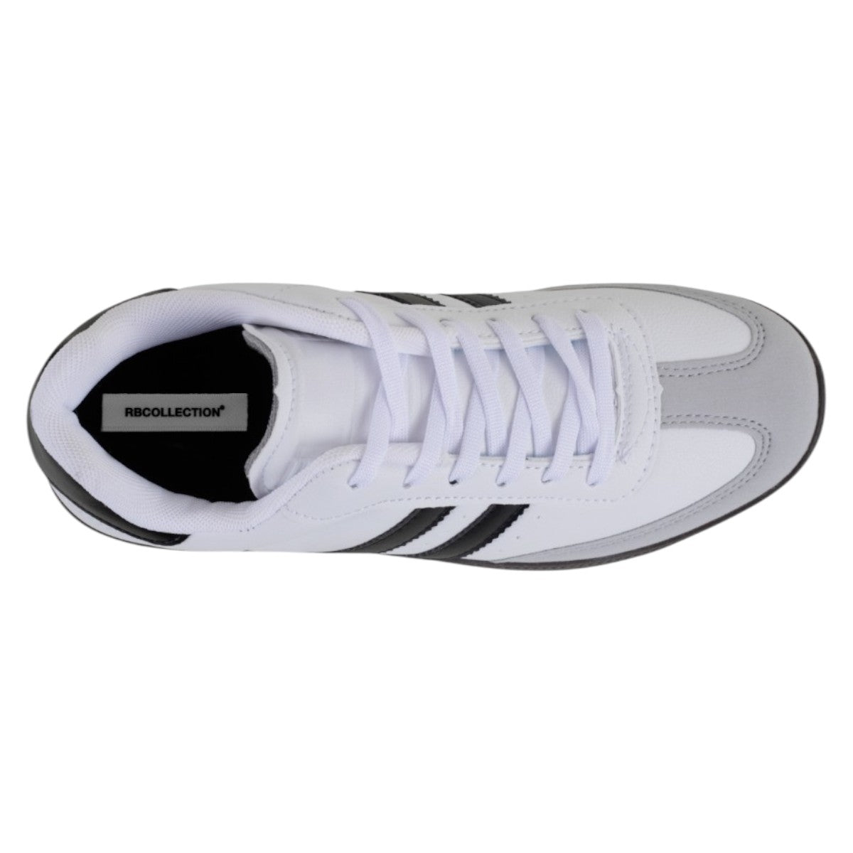 Foto 3 | Tenis Con Cordones Exterior Piel Vegana Color Blanco Para Mujer De Rbcollection
