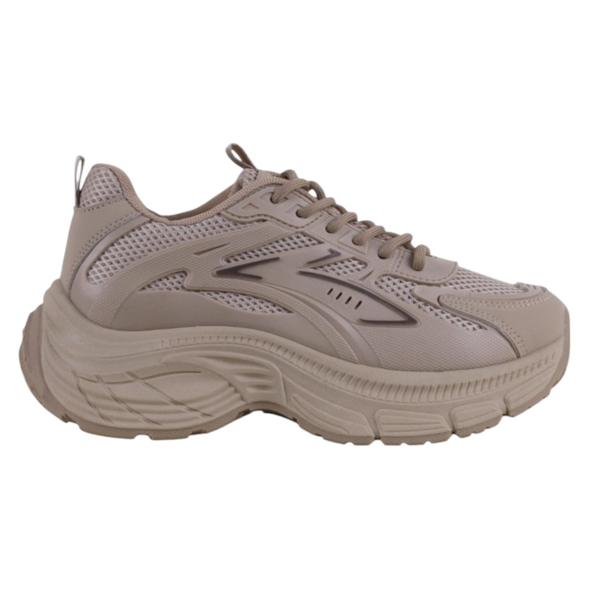 Foto 3 pulgar | Tenis Tipo Deportivo Exterior Textil Color Beige Para Mujer De Rbcollection