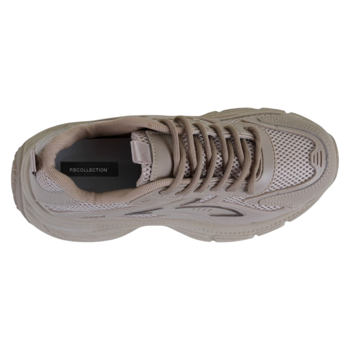 Foto 4 pulgar | Tenis Tipo Deportivo Exterior Textil Color Beige Para Mujer De Rbcollection