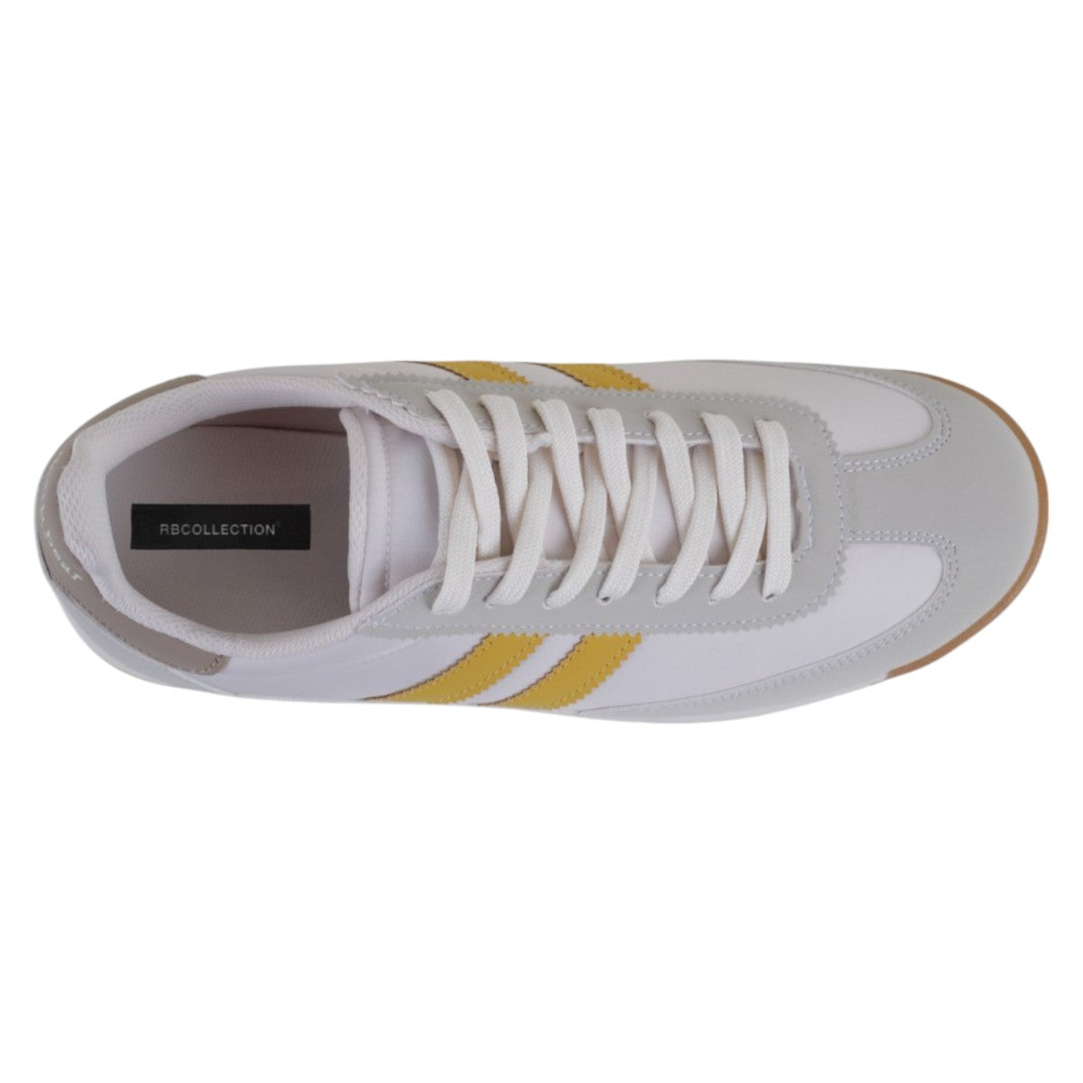 Foto 4 pulgar | Tenis Con Cordones Exterior Piel Vegana Color Gris Para Mujer De Rbcollection