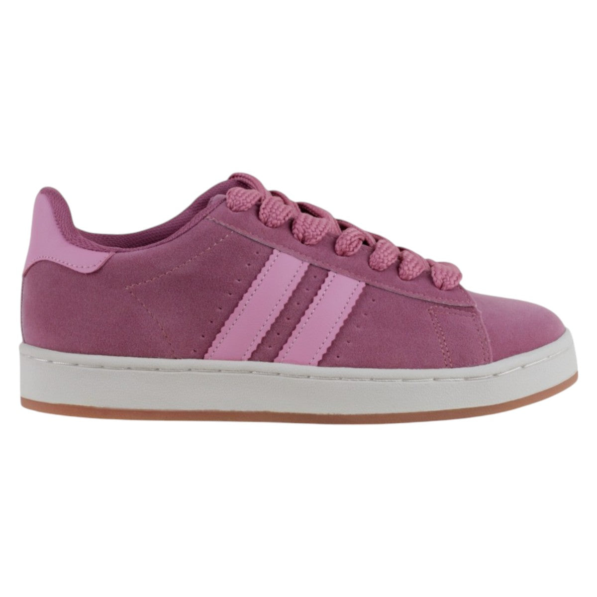Foto 3 pulgar | Tenis Con Cordones Exterior Gamuza Sintética Color Rosa Para Mujer De Rbcollection