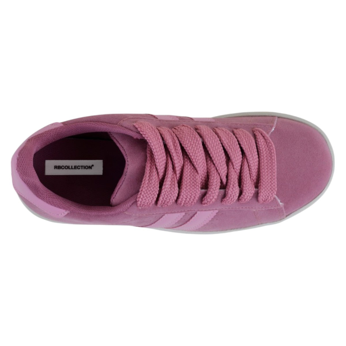 Foto 4 pulgar | Tenis Con Cordones Exterior Gamuza Sintética Color Rosa Para Mujer De Rbcollection