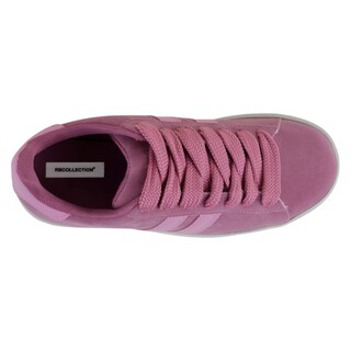 Foto 3 | Tenis Con Cordones Exterior Gamuza Sintética Color Rosa Para Mujer De Rbcollection