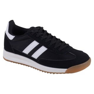 Foto 1 | Tenis Con Cordones Exterior Piel Vegana Color Negro Para Mujer De Rbcollection