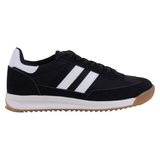 Foto 2 | Tenis Con Cordones Exterior Piel Vegana Color Negro Para Mujer De Rbcollection