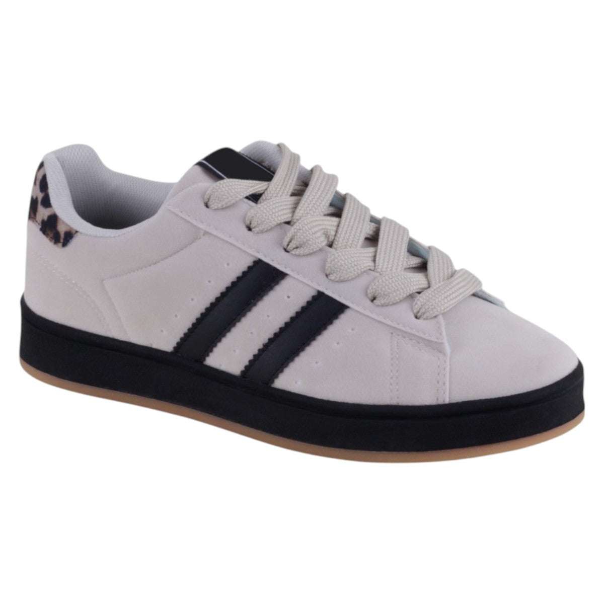 Foto 1 | Tenis Con Cordones Exterior Gamuza Sintética Color Blanco Para Mujer De Rbcollection