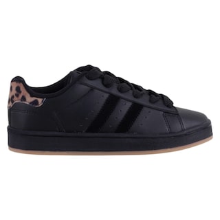 Foto 2 | Tenis Con Cordones Exterior Piel Vegana Color Negro Para Mujer De Rbcollection