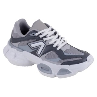 Foto 1 | Tenis Tipo Deportivo Exterior Textil Color Gris Para Mujer De Rbcollection