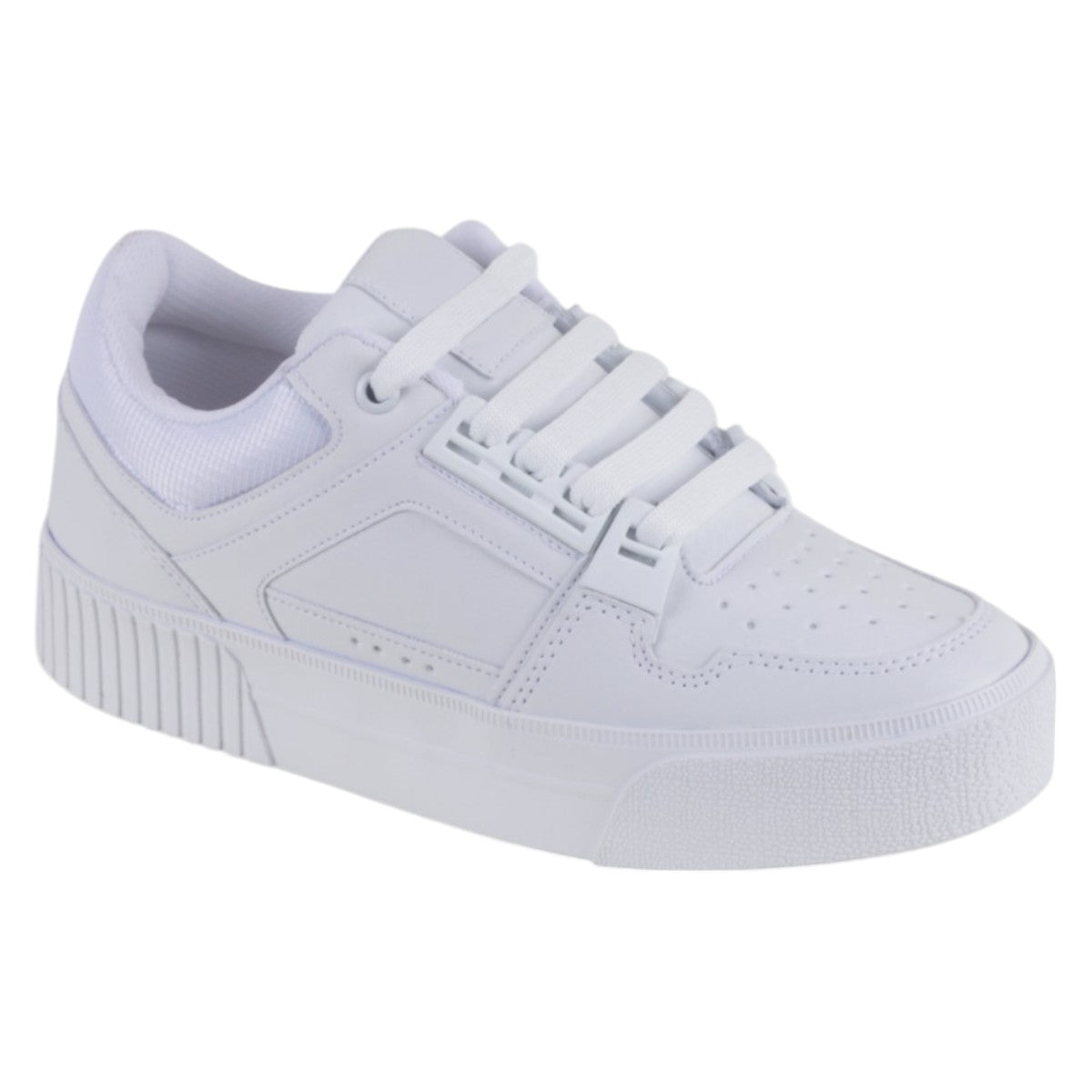 Foto 2 pulgar | Tenis Con Cordones Exterior Piel Vegana Color Gris Para Mujer De Rbcollection