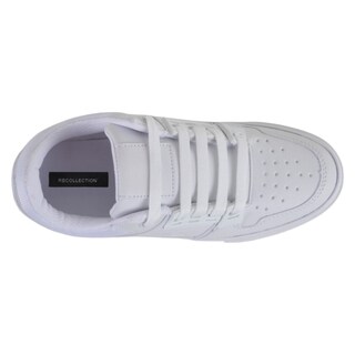 Foto 3 | Tenis Con Cordones Exterior Piel Vegana Color Gris Para Mujer De Rbcollection