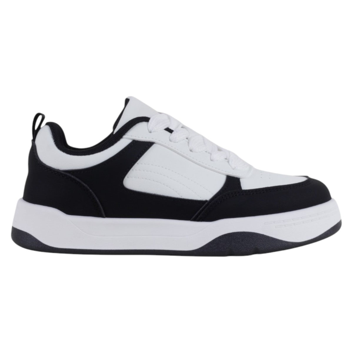Foto 2 | Tenis Con Cordones Exterior Piel Vegana Color Negro Para Mujer De Rbcollection