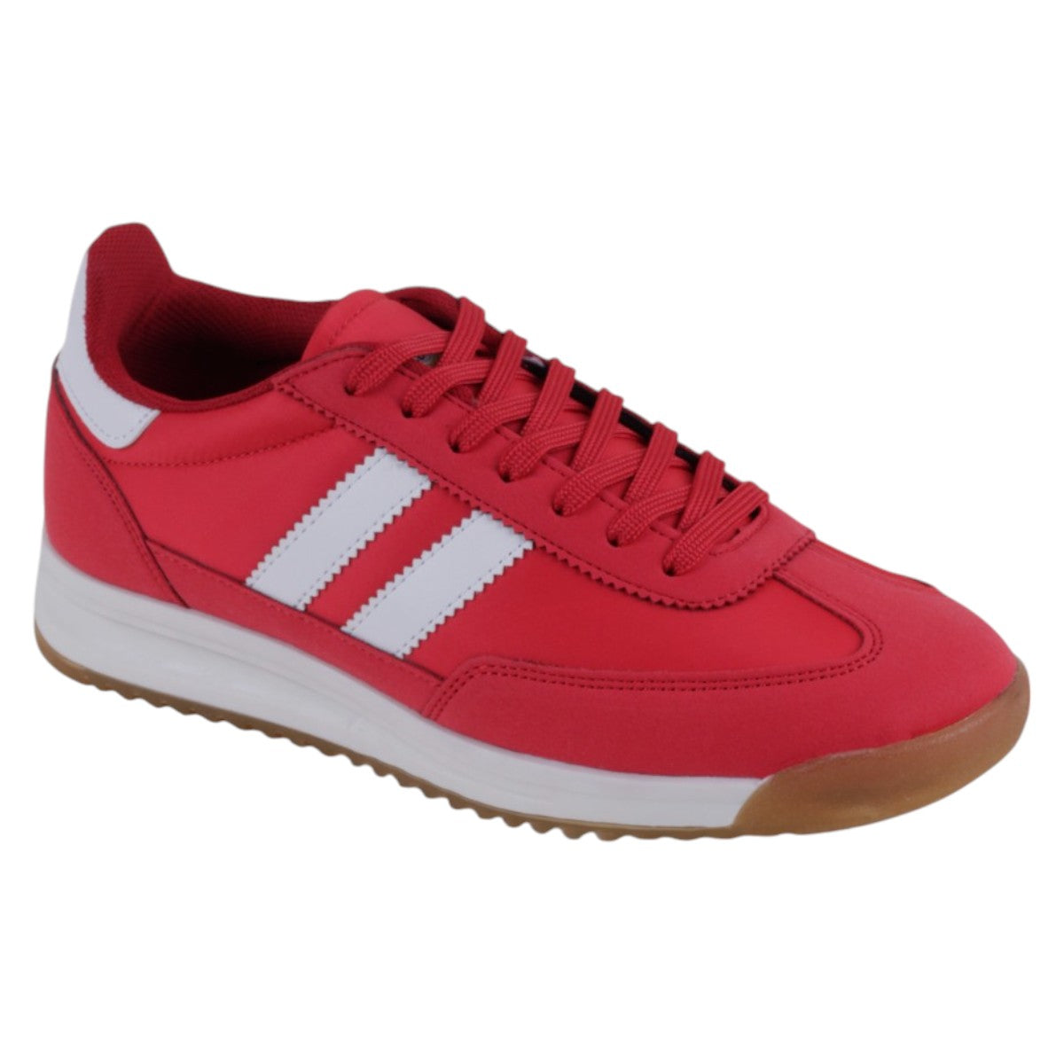 Foto 2 pulgar | Tenis Con Cordones Exterior Piel Vegana Color Rojo Para Mujer De Rbcollection