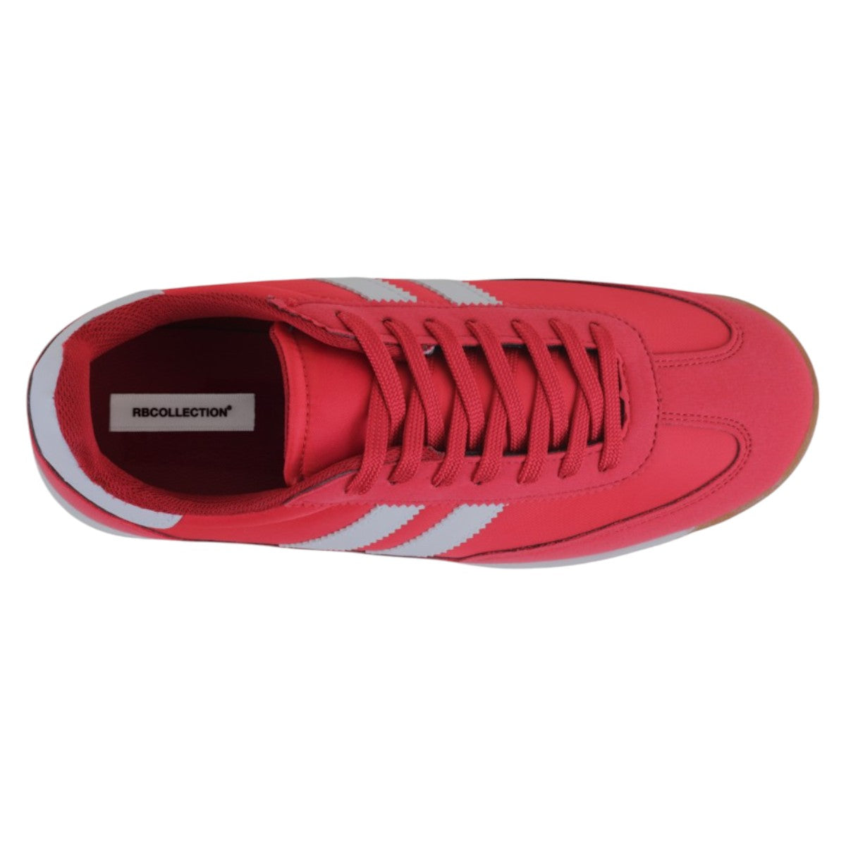 Foto 4 pulgar | Tenis Con Cordones Exterior Piel Vegana Color Rojo Para Mujer De Rbcollection