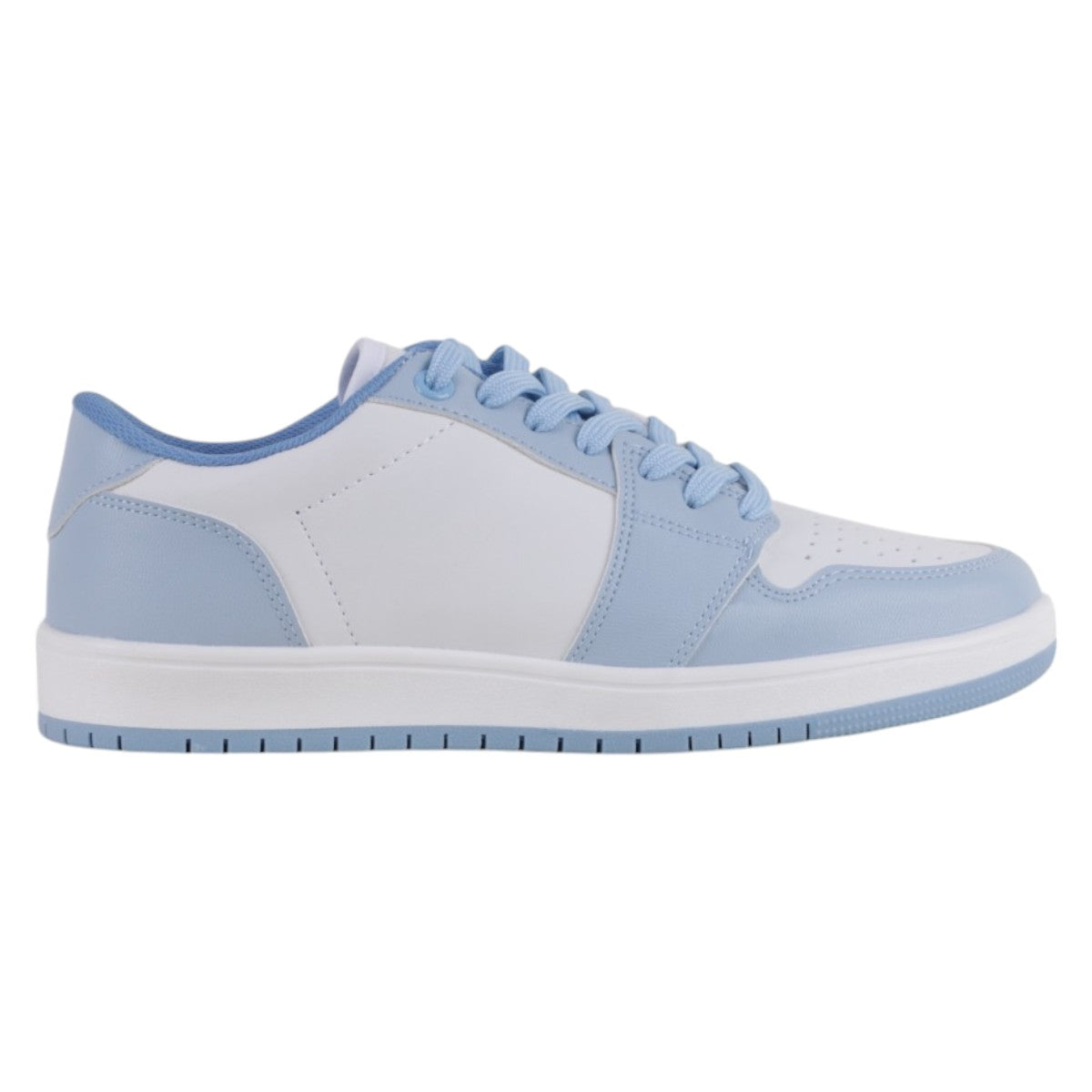 Foto 2 | Tenis Con Cordones Exterior Piel Vegana Color Azul Para Mujer De Rbcollection