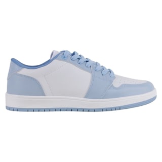 Foto 2 | Tenis Con Cordones Exterior Piel Vegana Color Azul Para Mujer De Rbcollection