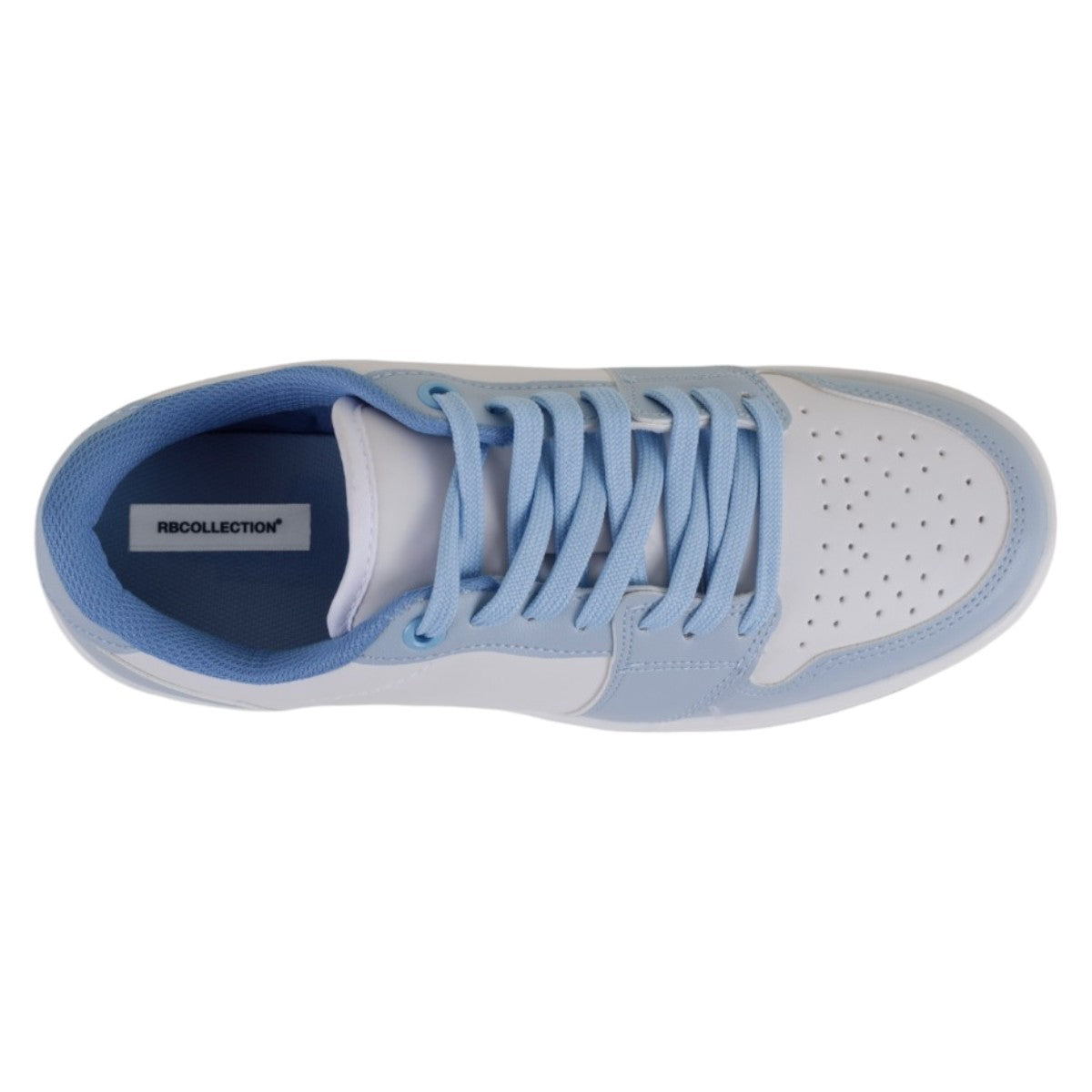 Foto 4 pulgar | Tenis Con Cordones Exterior Piel Vegana Color Azul Para Mujer De Rbcollection