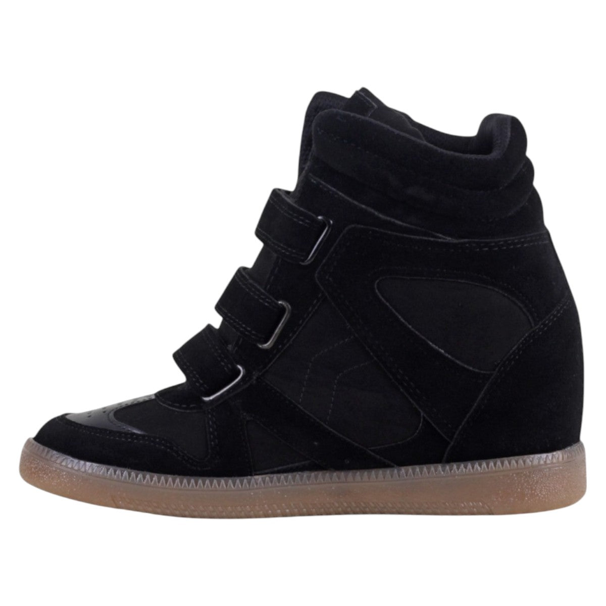 Foto 3 | Tenis Botín Exterior Gamuza Sintetica Color Negro Para Mujer De Rbcollection