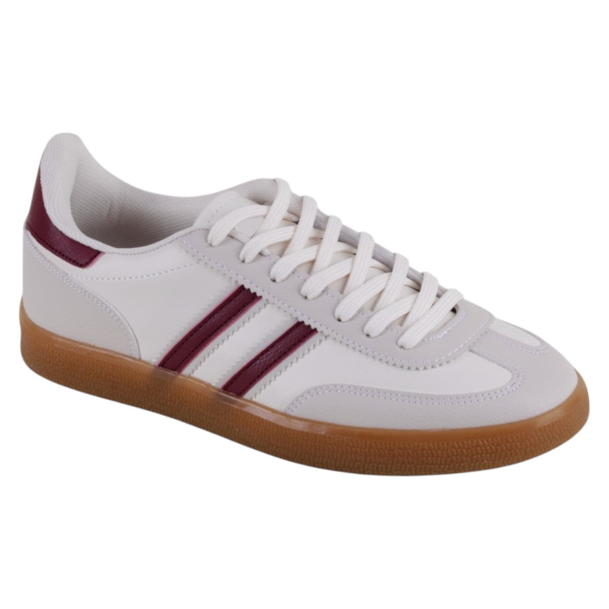 Foto 2 pulgar | Tenis Con Cordones Exterior Piel Vegana Color Blanco Para Mujer De Rbcollection