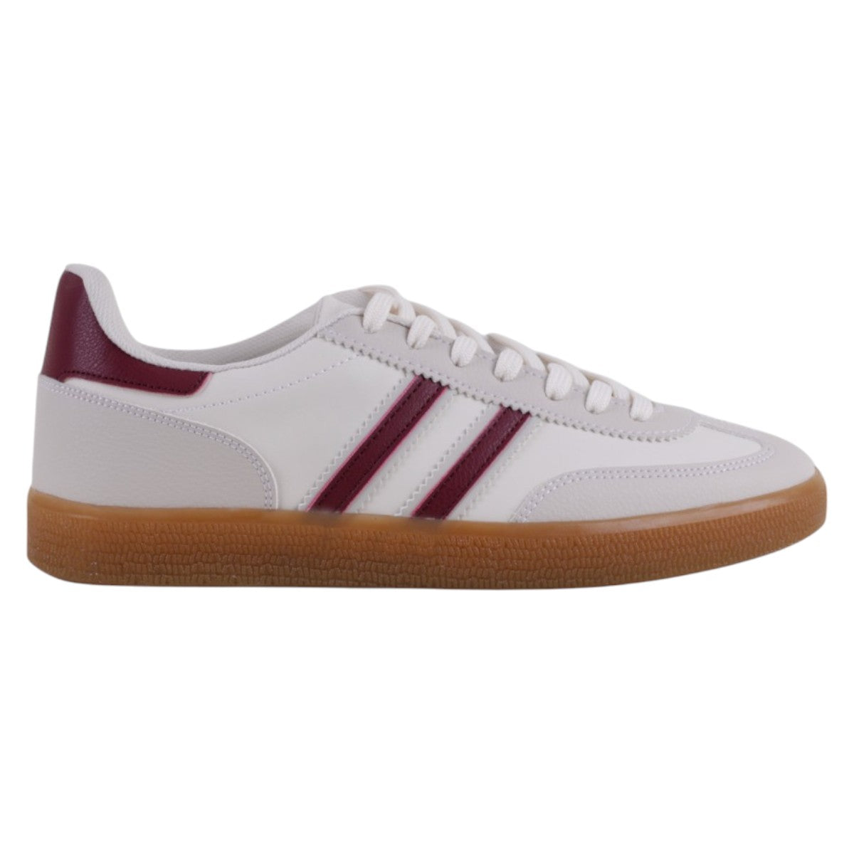 Foto 3 pulgar | Tenis Con Cordones Exterior Piel Vegana Color Blanco Para Mujer De Rbcollection