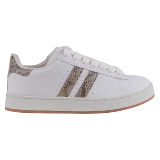Foto 2 | Tenis Con Cordones Exterior Gamuza Sintética Color Blanco Para Mujer De Rbcollection