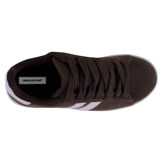 Foto 3 | Tenis Con Cordones Exterior Gamuza Sintética Color Café Para Mujer De Rbcollection