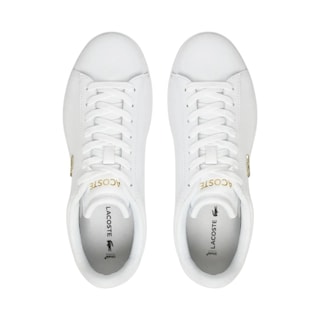 Foto 4 | Tenis Lacoste Carnaby Set De Piel Color Blanco Casual Mujer - Original
