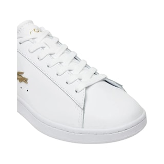 Foto 6 | Tenis Lacoste Carnaby Set De Piel Color Blanco Casual Mujer - Original