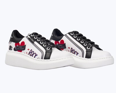 Foto 1 | Tenis De Dama A Ángelozano De Piel Sintética Tenis Rock Color Blanco