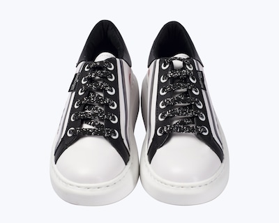 Foto 4 | Tenis De Dama A Ángelozano De Piel Sintética Tenis Rock Color Blanco