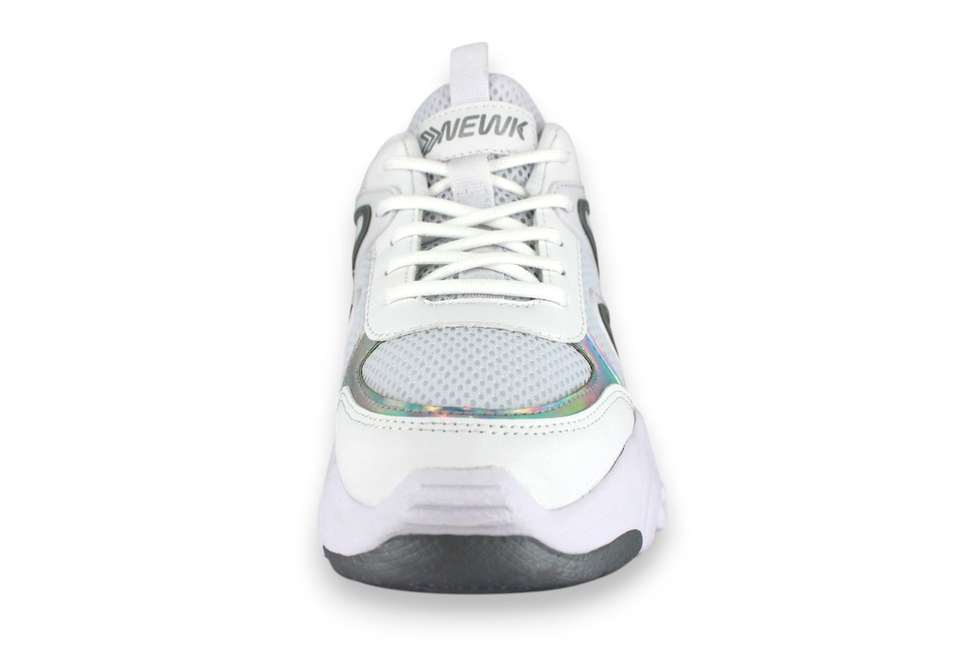 Foto 5 pulgar | Tenis Casual Blanco Gris Mujer Coplista Newk