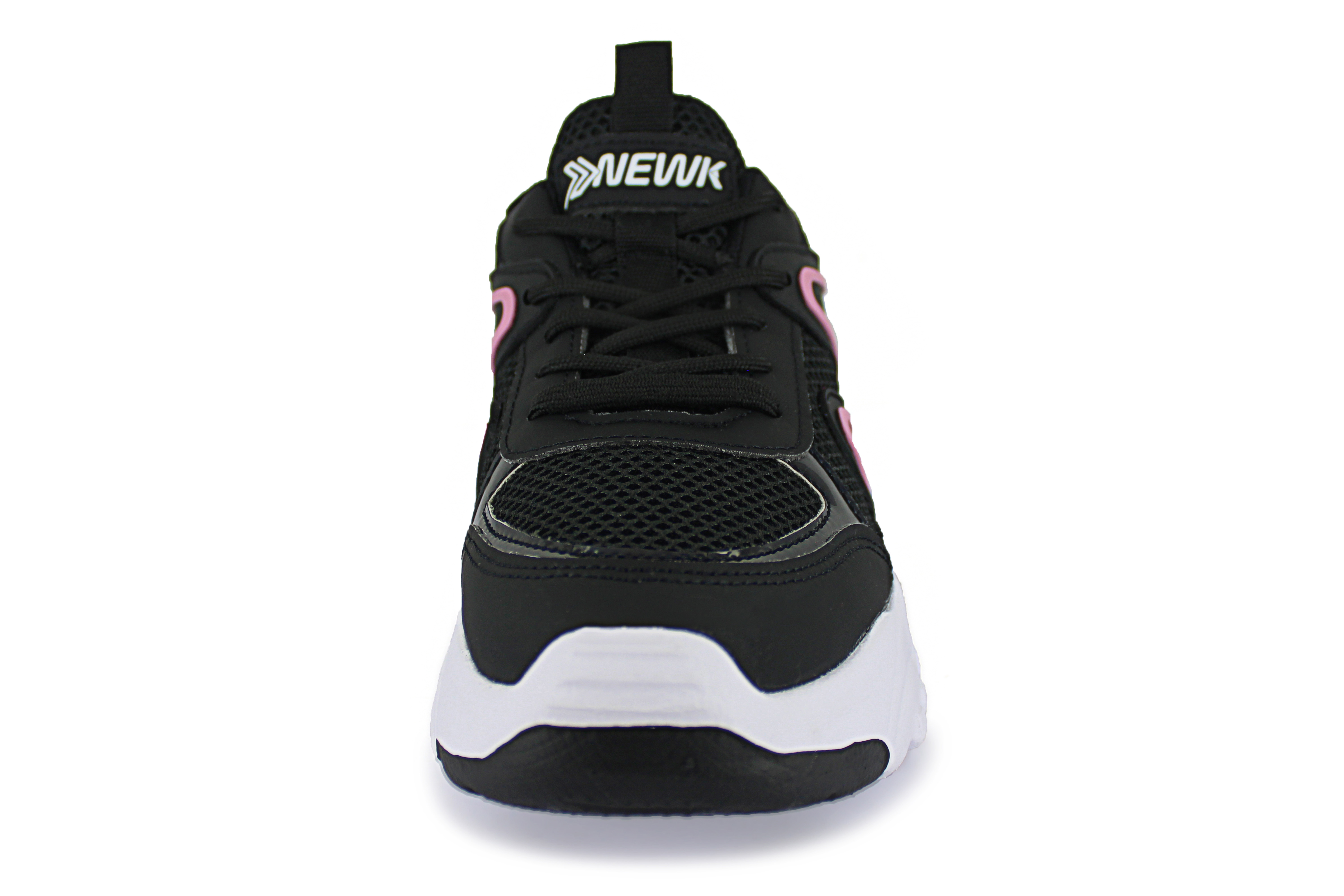 Foto 5 pulgar | Tenis Casual Negro Rosa Mujer Coplista Newk