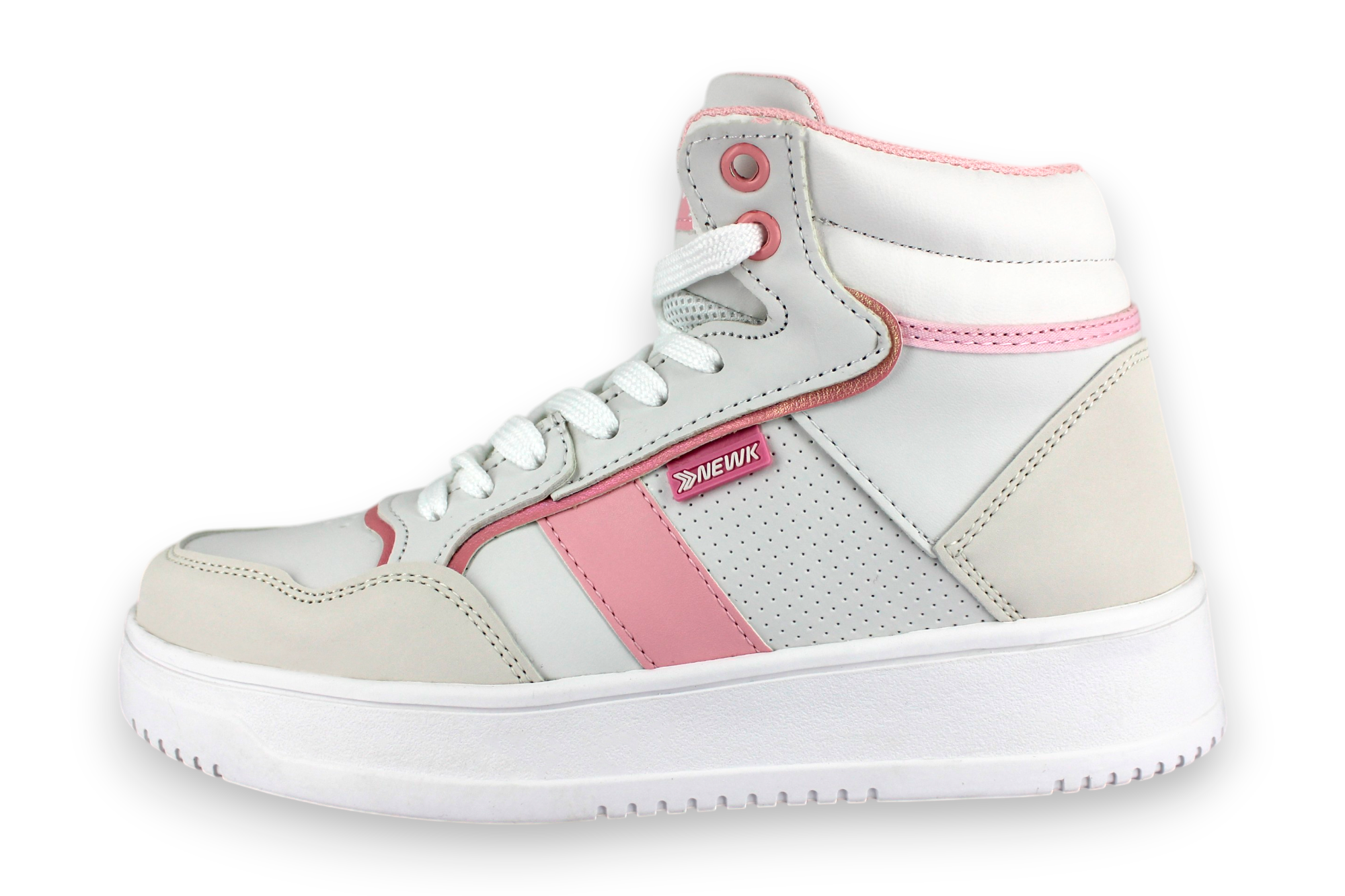 Foto 3 pulgar | Tenis Casual Blanco Rosa Mujer Improdev Newk