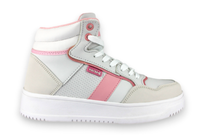Foto 3 | Tenis Casual Blanco Rosa Mujer Improdev Newk
