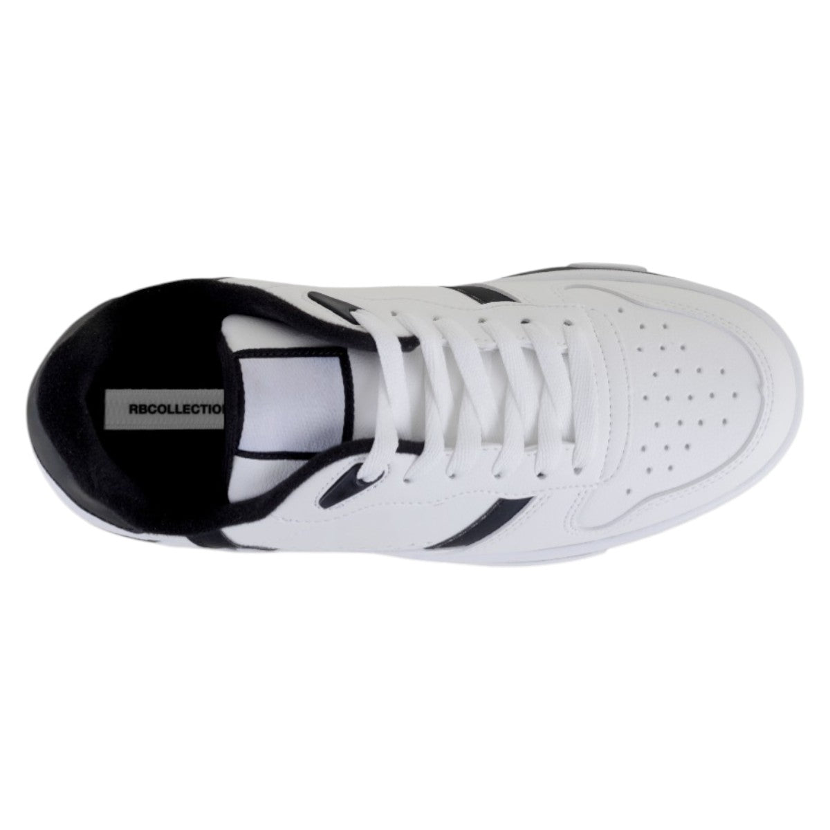 Foto 3 | Tenis Con Cordones Exterior Piel Vegana Color Blanco Para Mujer De Rbcollection