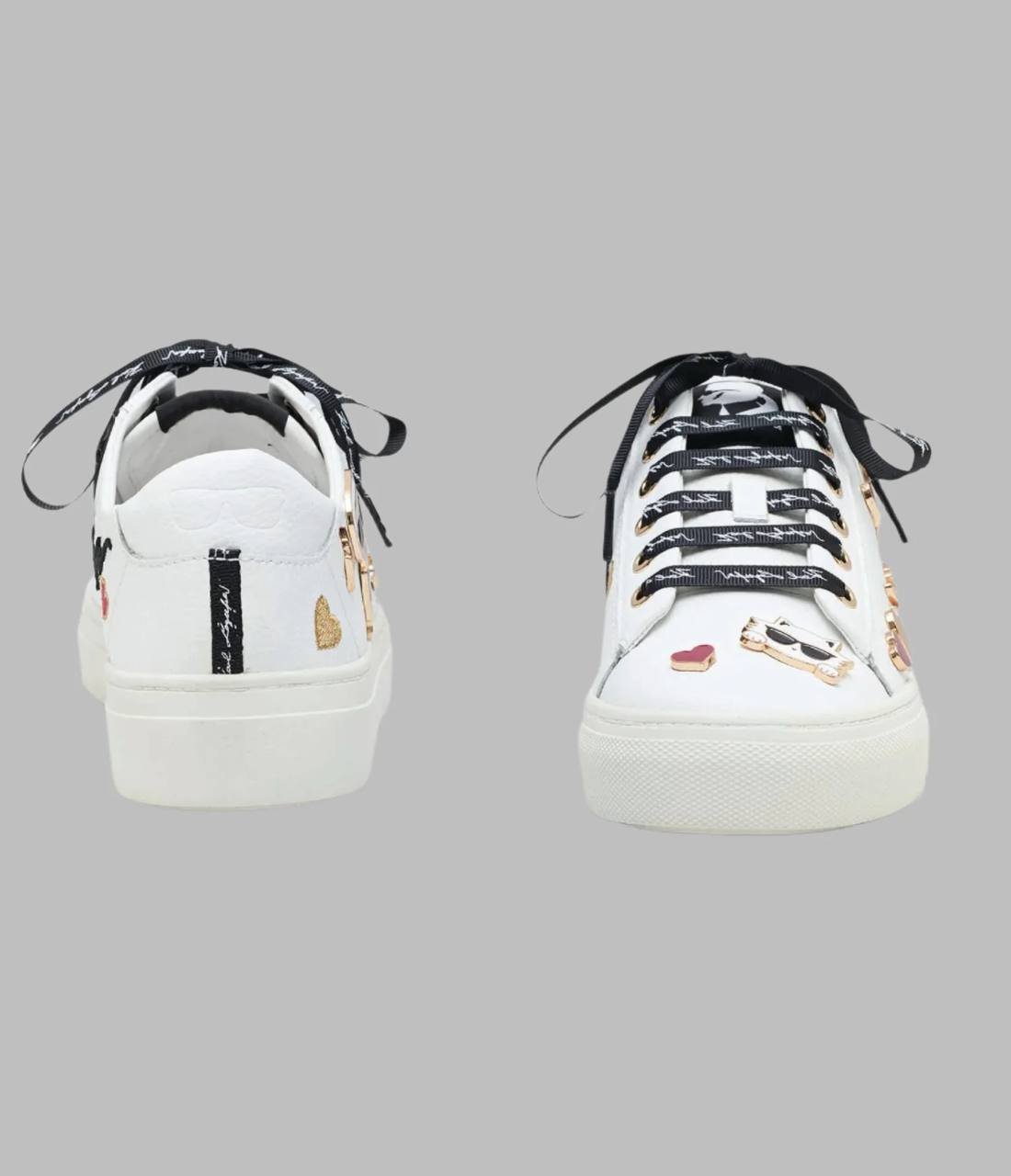 Foto 4 pulgar | Tenis Karl Lagerfeld Sneakers Cate Pins Color Blanco Casual De Piel Mujer Original