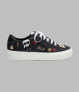 Foto 1 | Tenis Karl Lagerfeld Sneakers Cate Pins Color Negro Casual De Piel Mujer Original