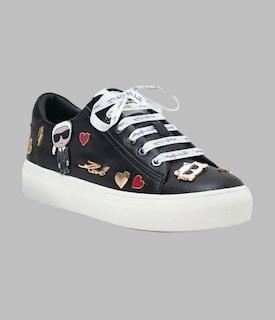 Foto 2 | Tenis Karl Lagerfeld Sneakers Cate Pins Color Negro Casual De Piel Mujer Original