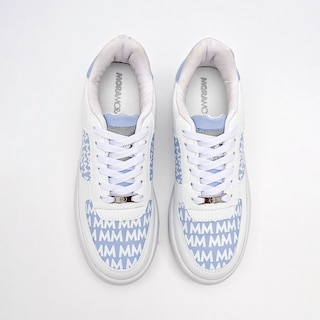 Foto 3 | Moramora Tenis Urbano Para Mujer Blanco Azul