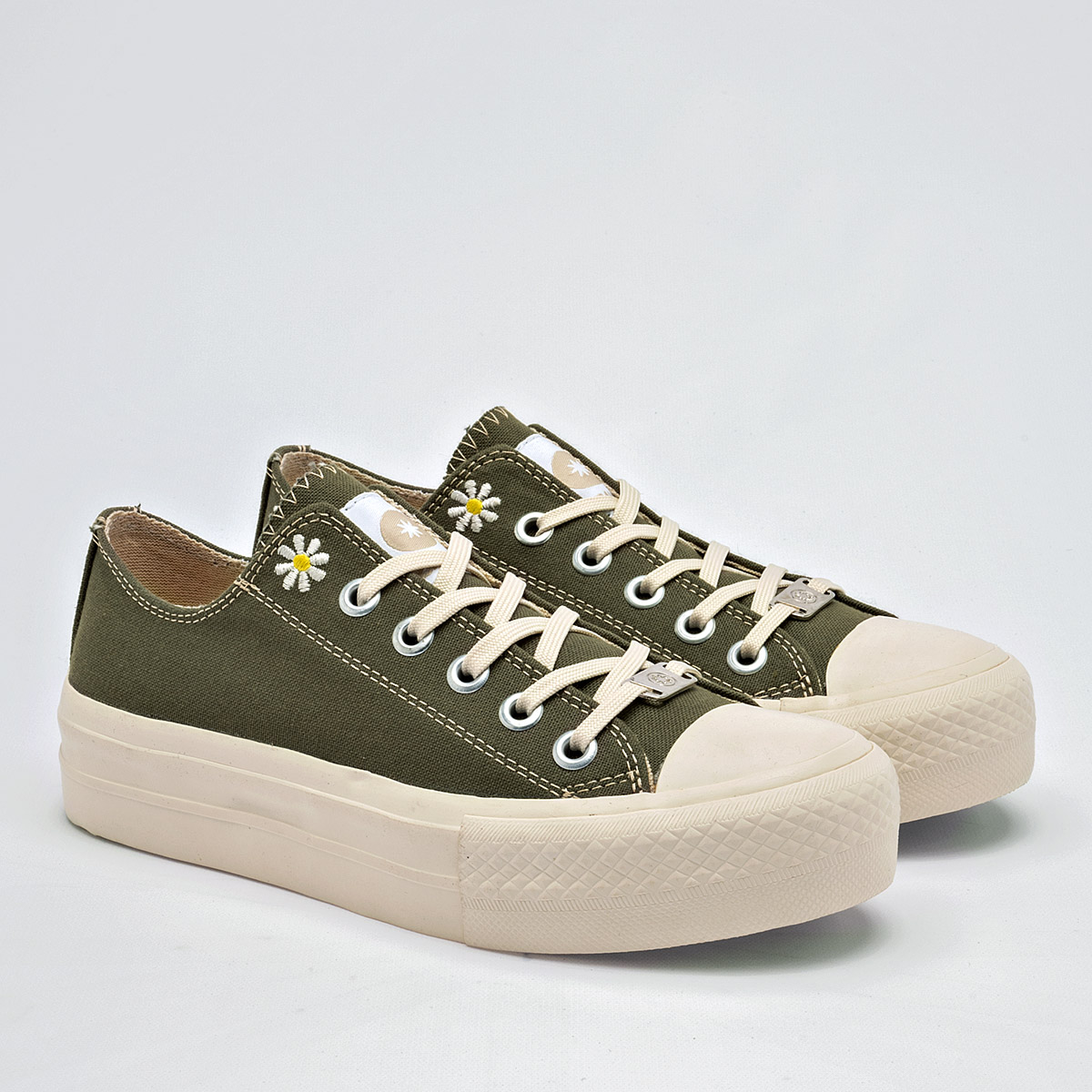 Foto 2 | Moramora Tenis Urbano Para Mujer Olivo