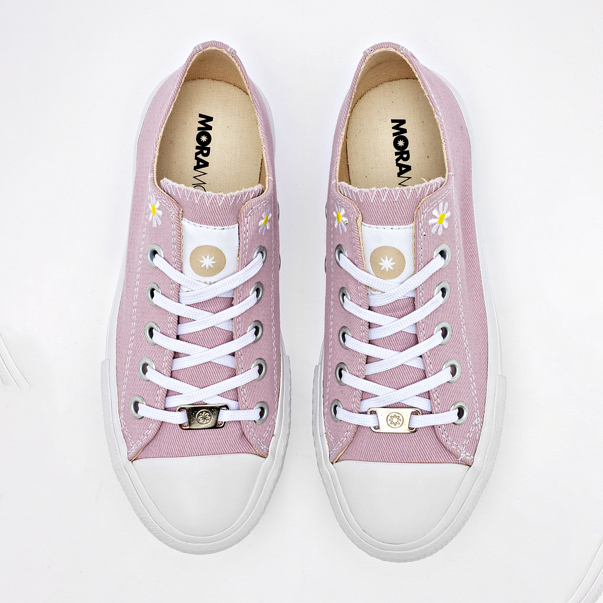 Foto 4 pulgar | Moramora Tenis Urbano Para Mujer Rosa