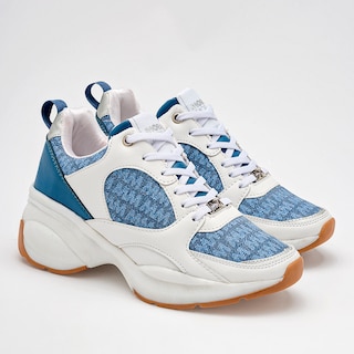 Foto 2 | Moramora Tenis Urbano Para Mujer Blanco Azul