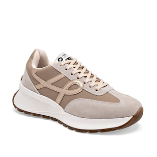 Foto 1 | Moramora Tenis Urbano Para Mujer Late Beige Oro