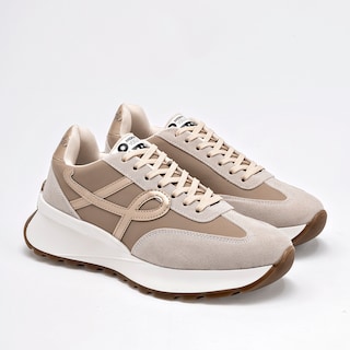 Foto 2 | Moramora Tenis Urbano Para Mujer Late Beige Oro