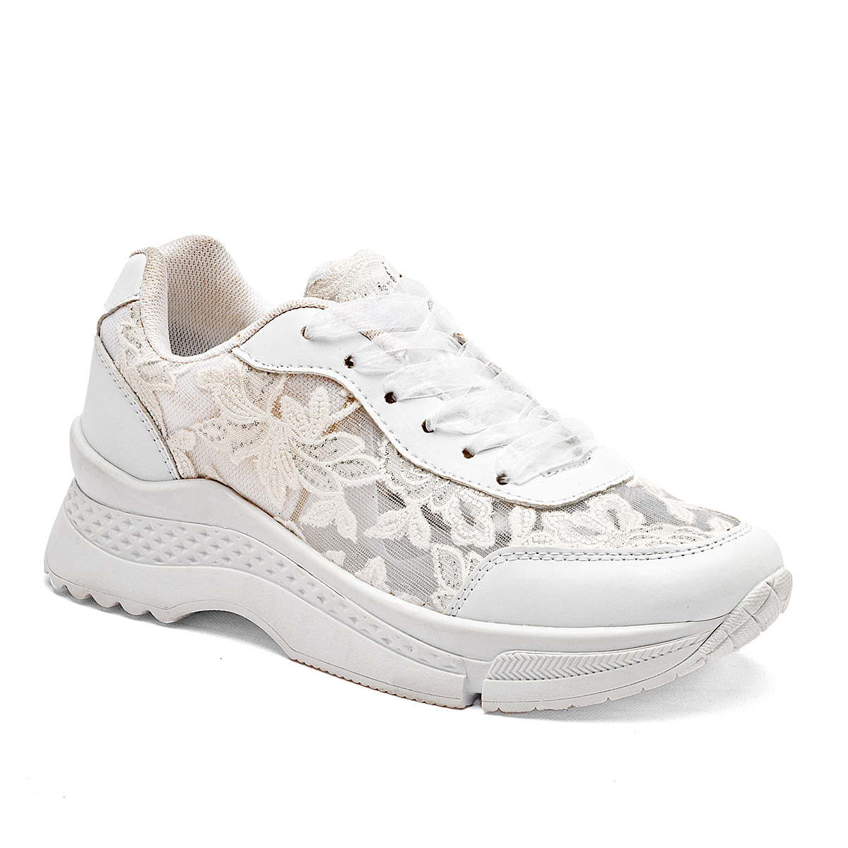 Foto 2 pulgar | Moramora Tenis Urbano Para Mujer Blanco