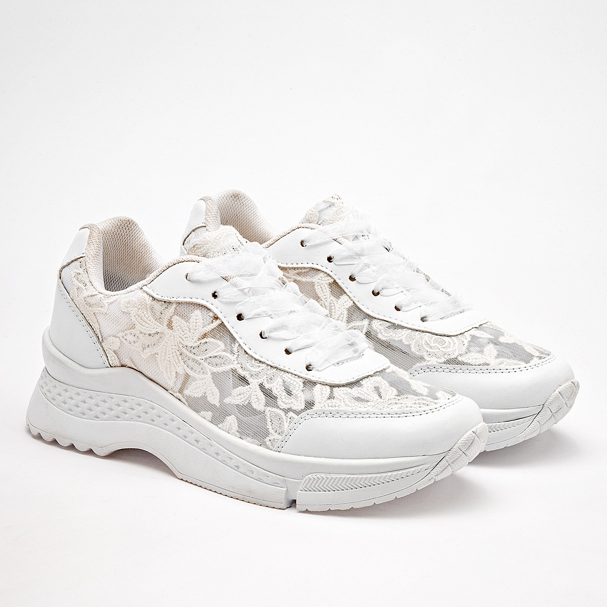Foto 3 pulgar | Moramora Tenis Urbano Para Mujer Blanco