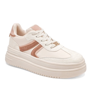 Foto 1 | Moramora Tenis Urbano Para Mujer Latte Rosa