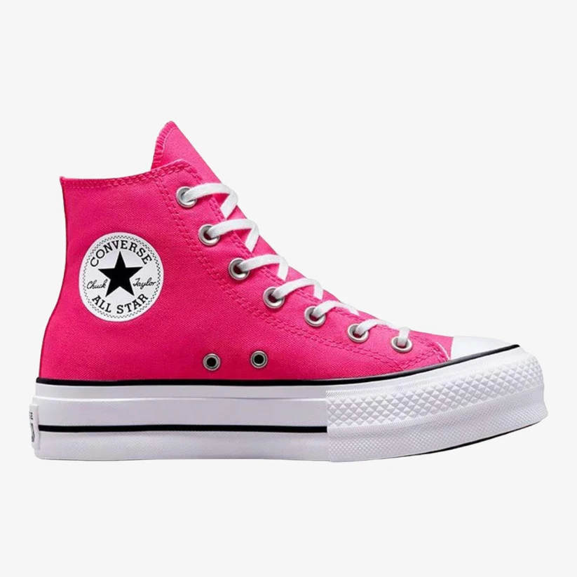 Tenis Converse Ctas Lift Hi Bota Rosa Plataforma Para Mujer - Original