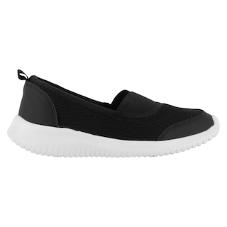 Foto 2 | Tenis Sin Cordones Exterior Textil Color Negro Para Mujer De Rbbasics