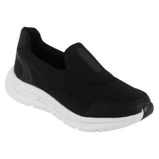 Foto 1 | Tenis Sin Cordones Exterior Textil Color Negro Para Mujer De Rbbasics